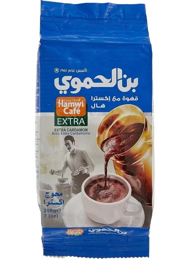 بن الحموي قهوة تركية من هاموي كافيه مع هيل إضافي 200 جرام - Image 1